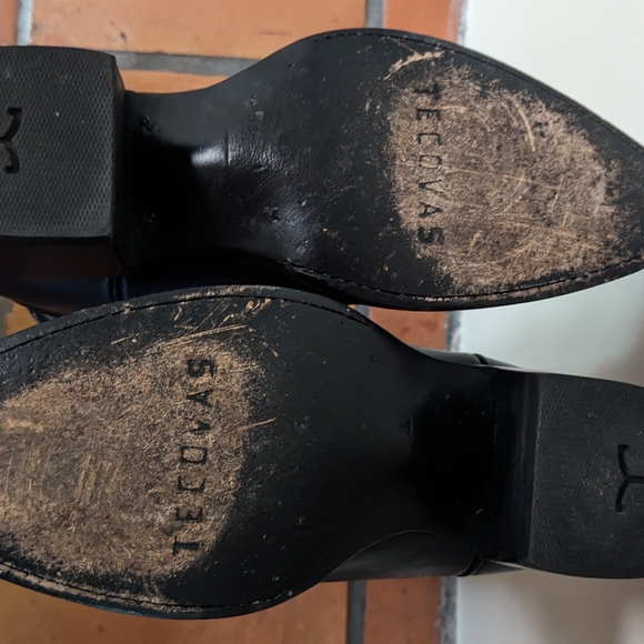 Women’s Tecovas “The Abby” Black Tall Cowboy Boots - Picture 5 of 6